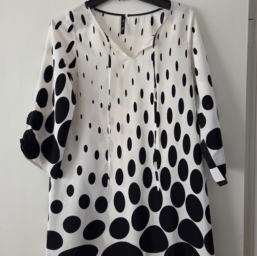 Black and White Polka Dot Dress